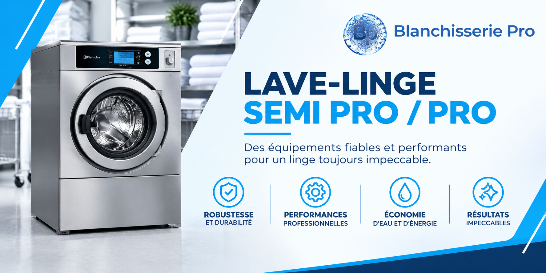 Lave-linge semi-professionnels et professionnels
